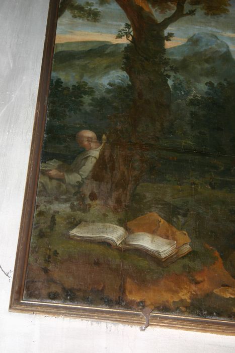 tableau : Saint Bruno, détail