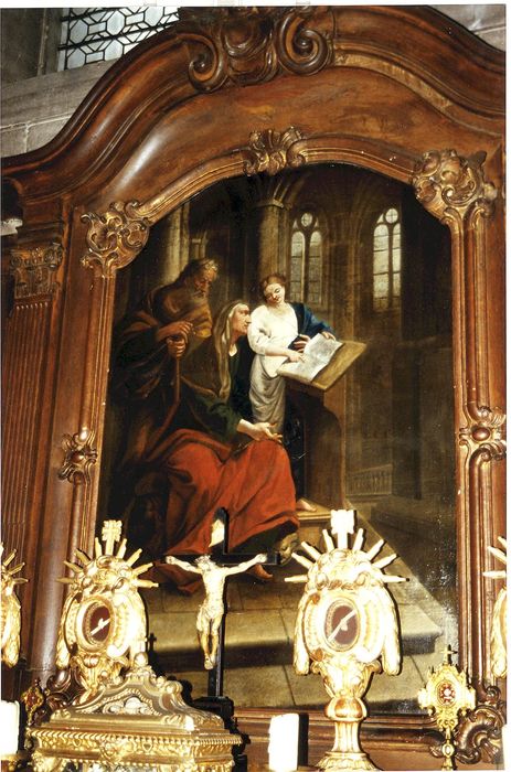 tableau : Education de la Vierge avec Sainte Anne et Joachim