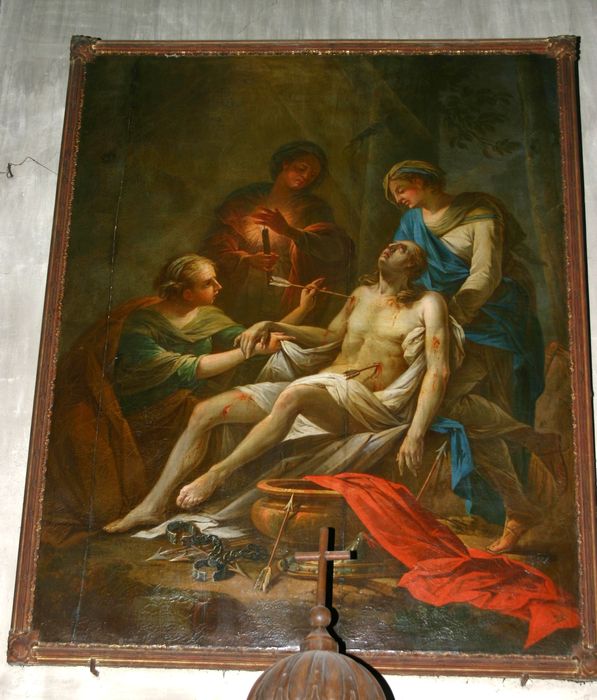 tableau : Saint Sébastien soigné par Irène