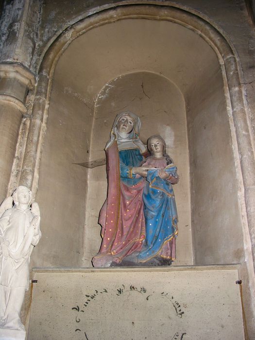 groupe sculpté : Education de la Vierge (l')