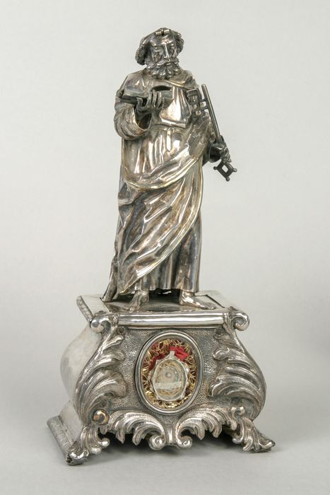 statuette-reliquaire de saint Pierre - © Ministère de la Culture (France), Conservation des antiquités et des objets d’art de la Meuse – Tous droits réservés