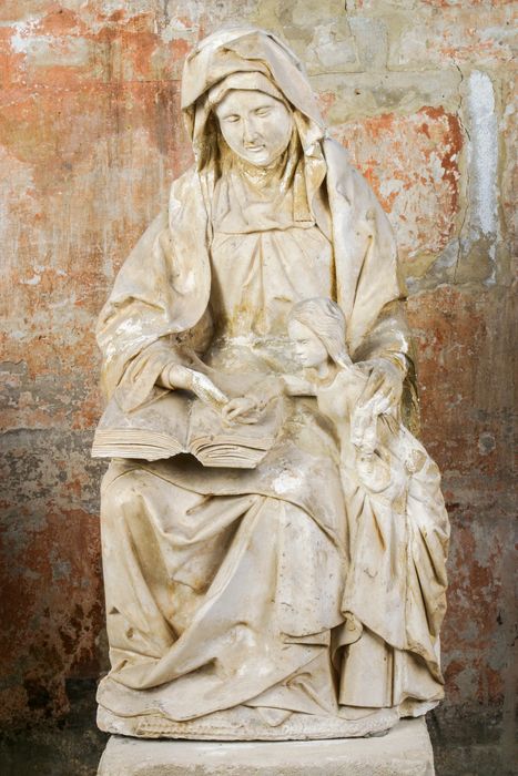 groupe sculpté : Education de la Vierge - © Ministère de la Culture (France), Conservation des antiquités et des objets d’art de la Meuse, tous droits réservés