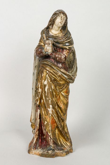 groupe sculpté (Calvaire) : Vierge - © Ministère de la Culture (France), Conservation des antiquités et des objets d’art de la Meuse – Tous droits réservés