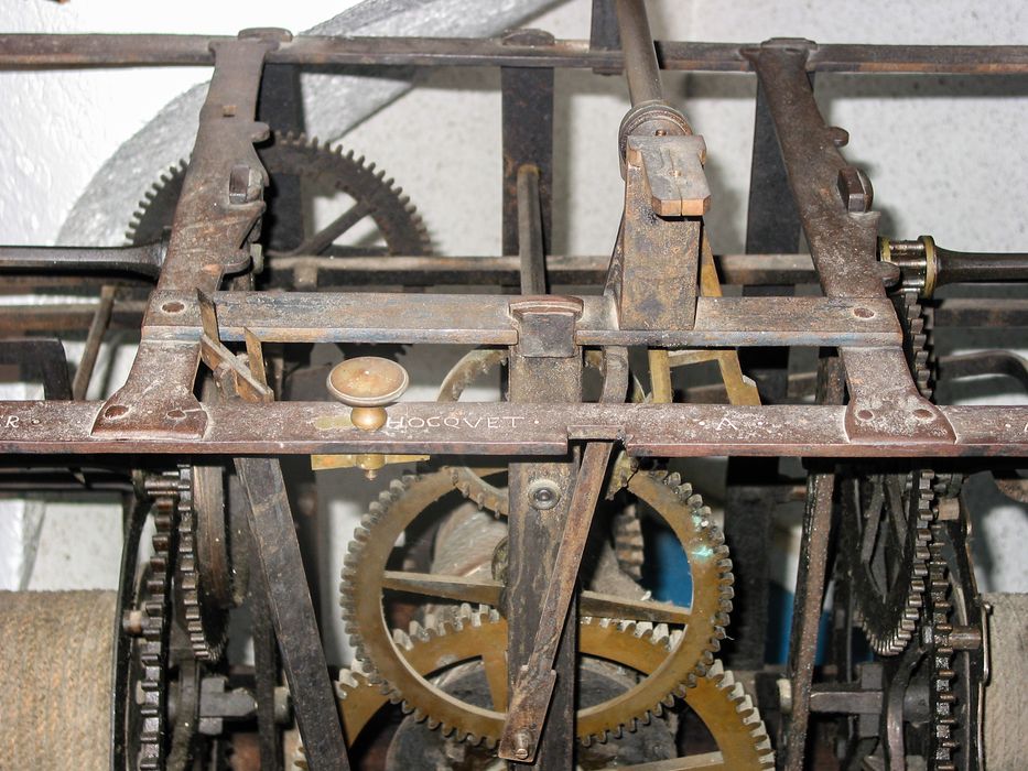 mécanisme d'horloge (provenant de l'église Saint-Etienne de Bar-le-Duc), détail