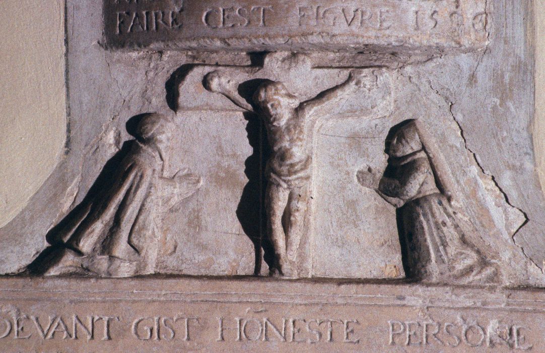 plaque funéraire de Noël Gauffet, détail