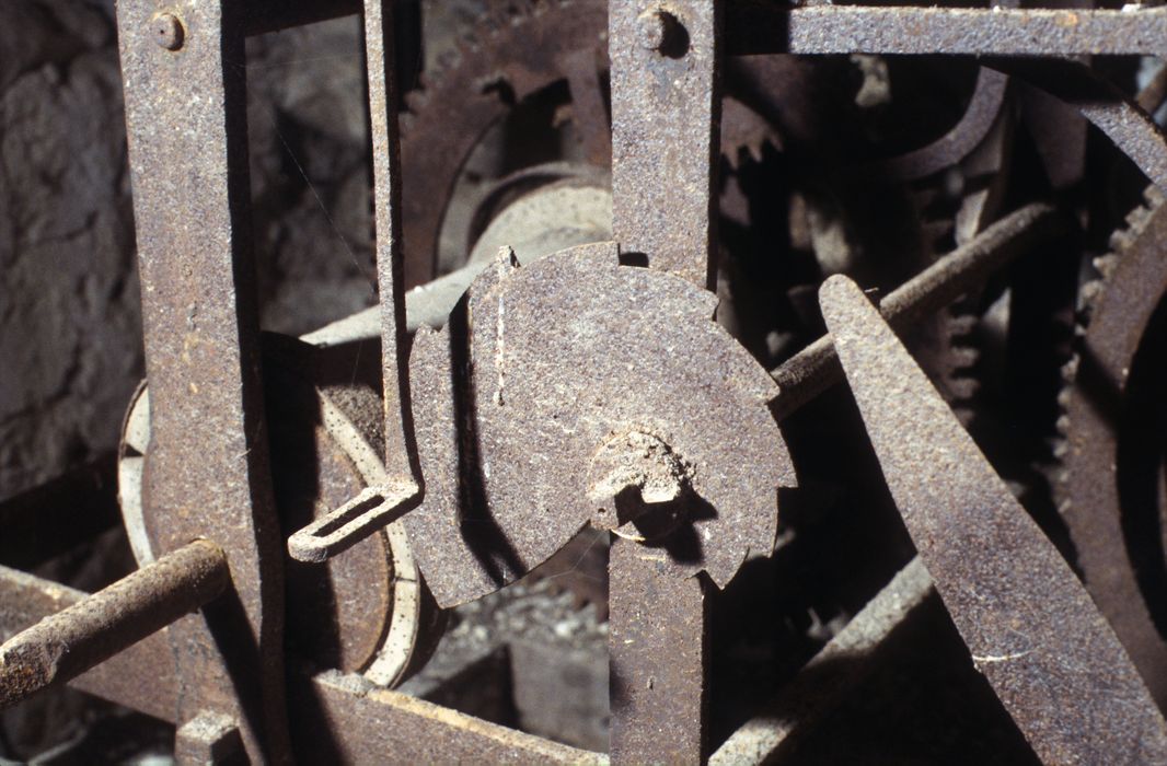 mécanisme d'horloge, détail