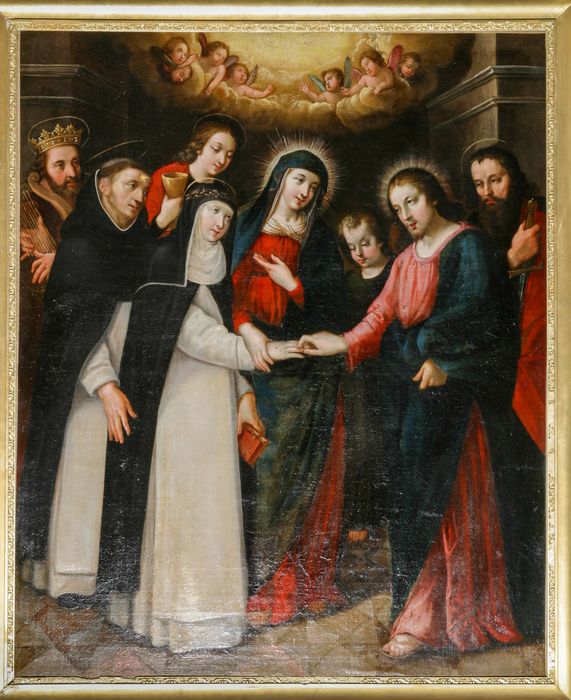 tableau, cadre : Mariage mystique de sainte Catherine de Sienne