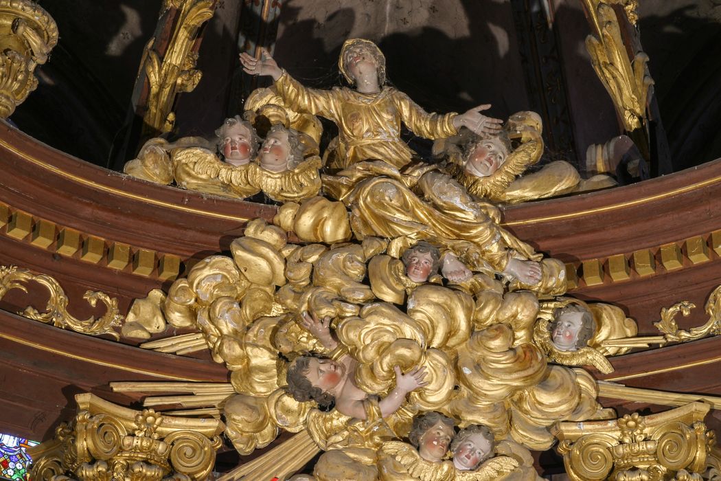 groupe sculpté : Assomption de la Vierge