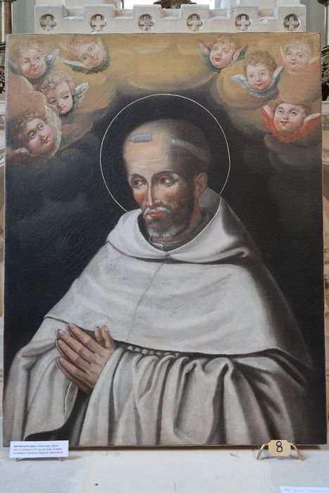 tableau : Saint Bernard en prière