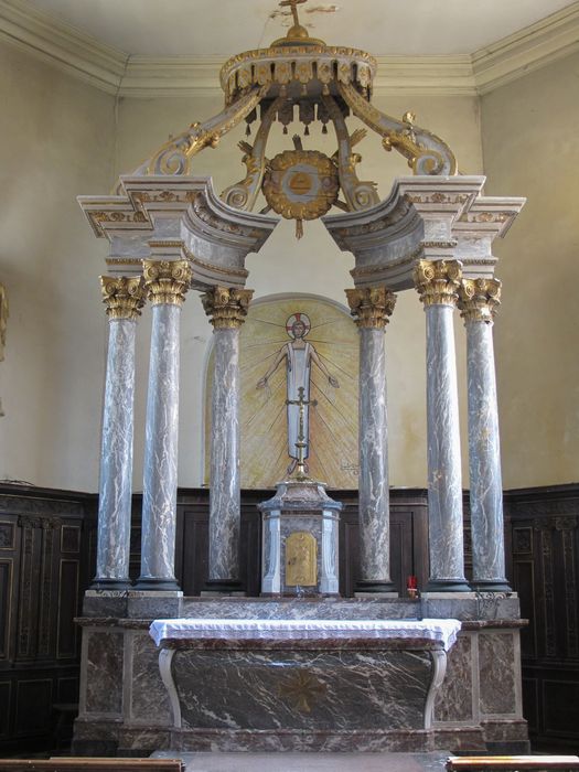 maître-autel et ciborium (baldaquin)