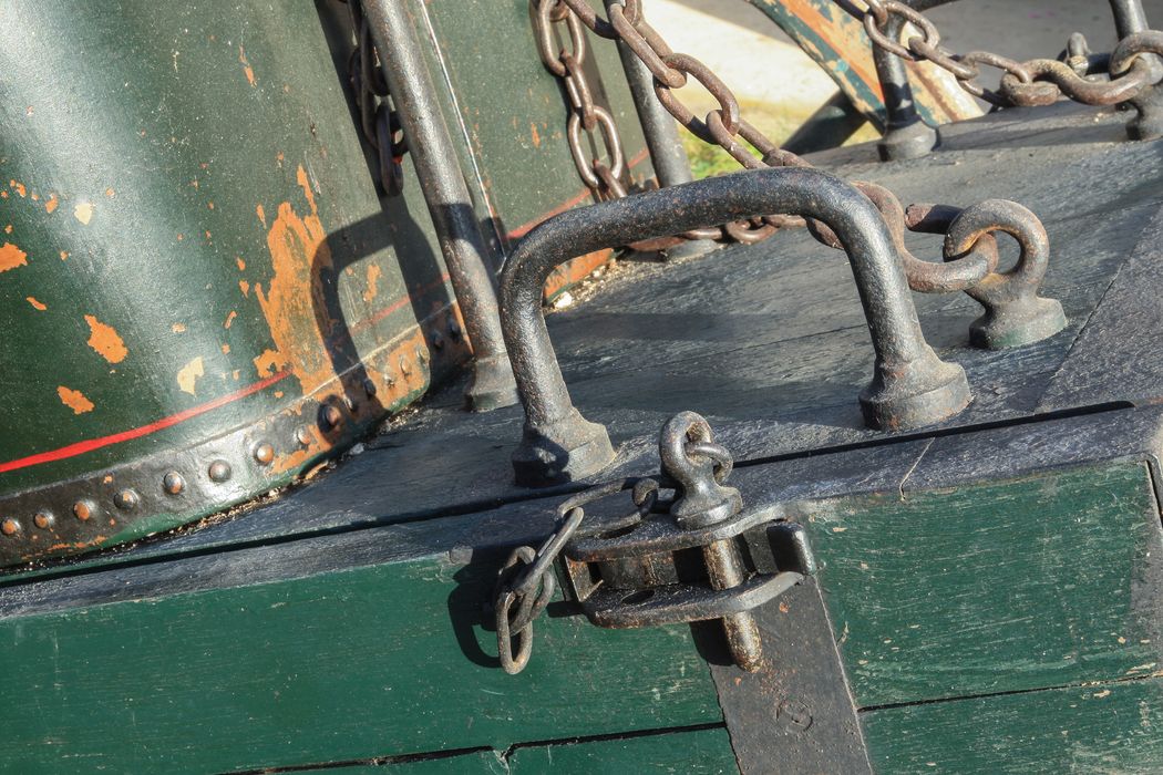 pompe hippomobile à deux roues, détail