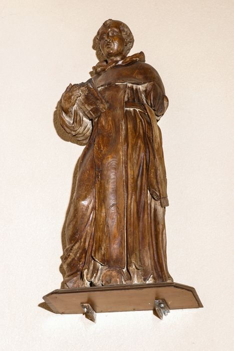 statue : Saint moine (saint Bernard ?)