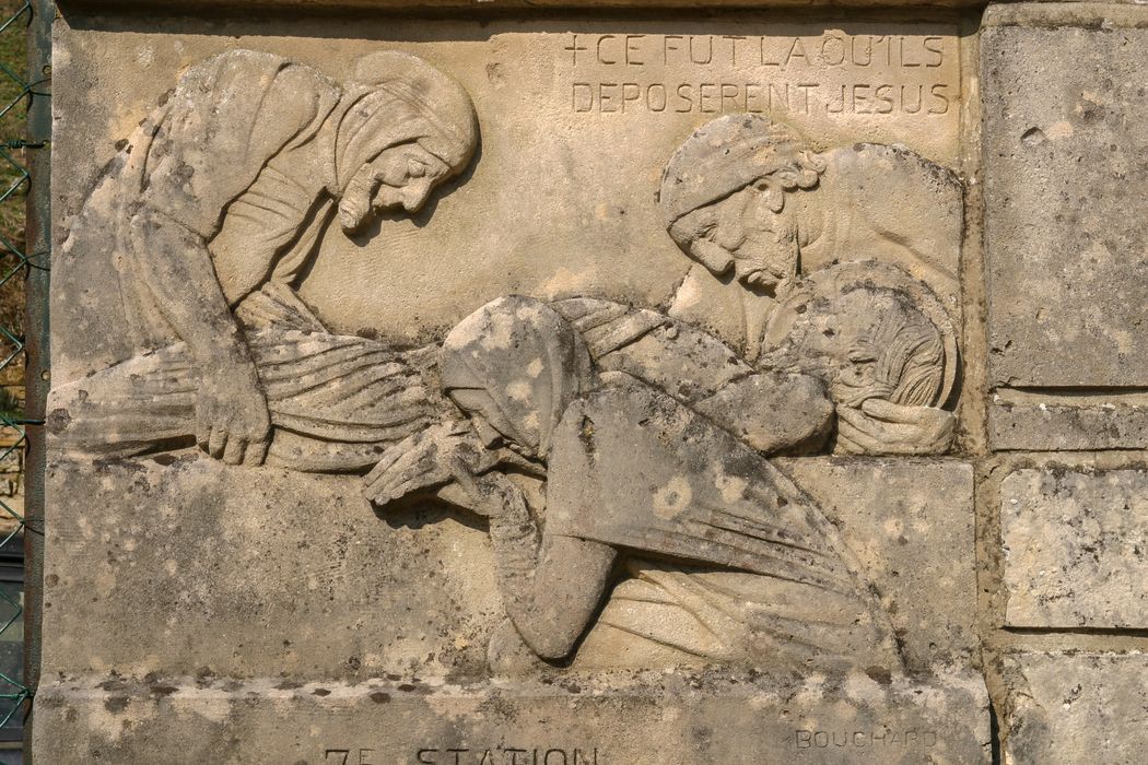 bas-relief : Mise au tombeau