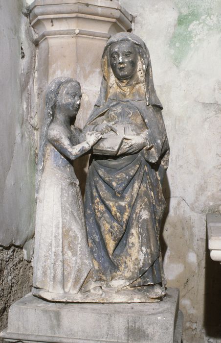 groupe sculpté : Education de la Vierge