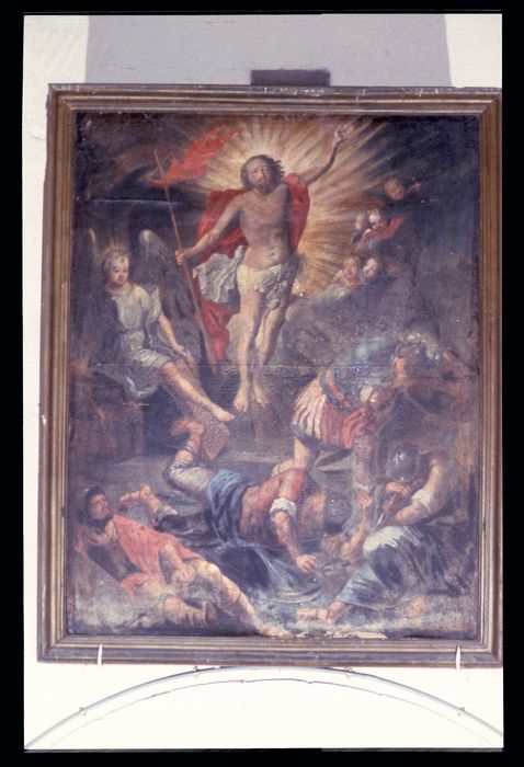 tableau et son cadre : Résurrection du Christ