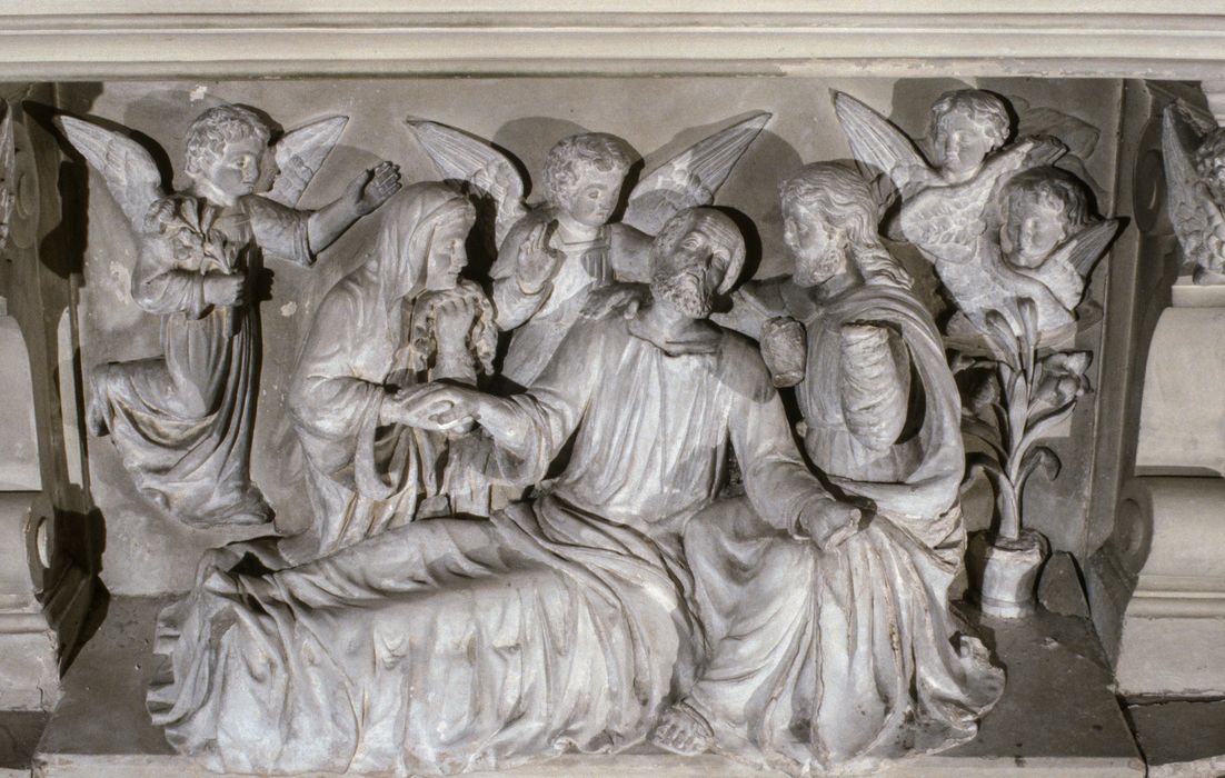 haut relief : Mort de saint Joseph