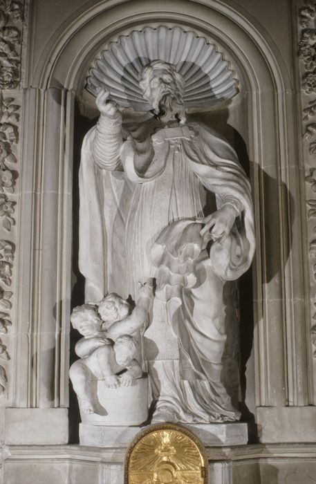 statue : Saint Nicolas - © Ministère de la Culture (France), Conservation des antiquités et des objets d’art de la Meuse - Tous droits réservés