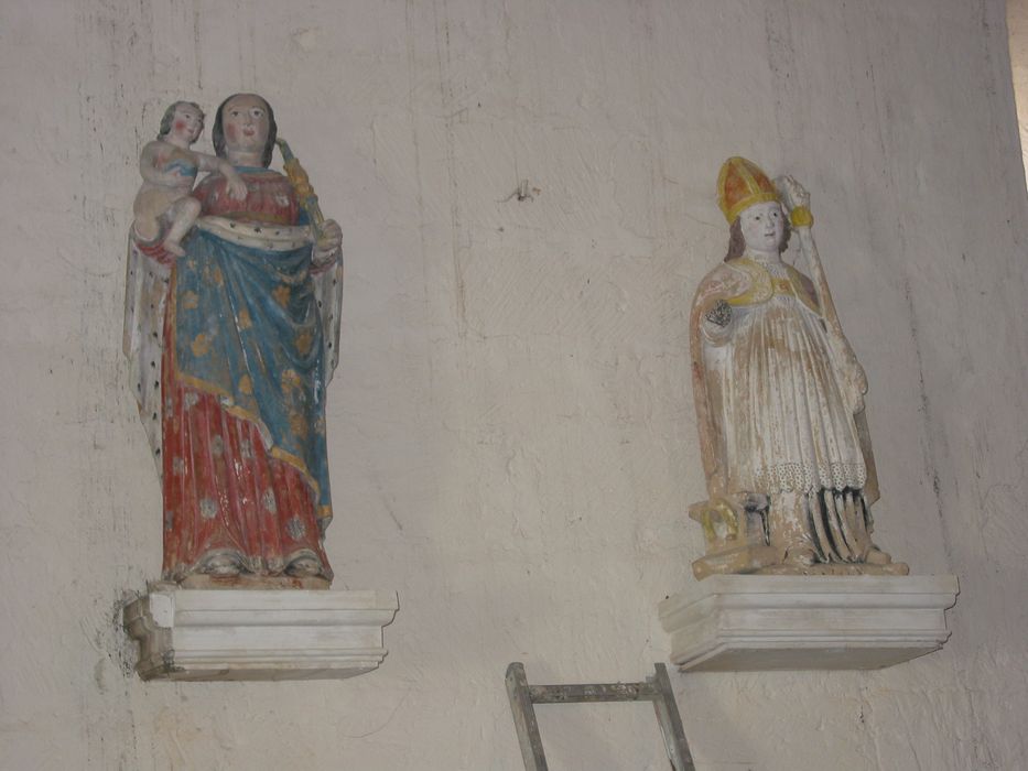 statues : Vierge à l'Enfant, Saint Eloi