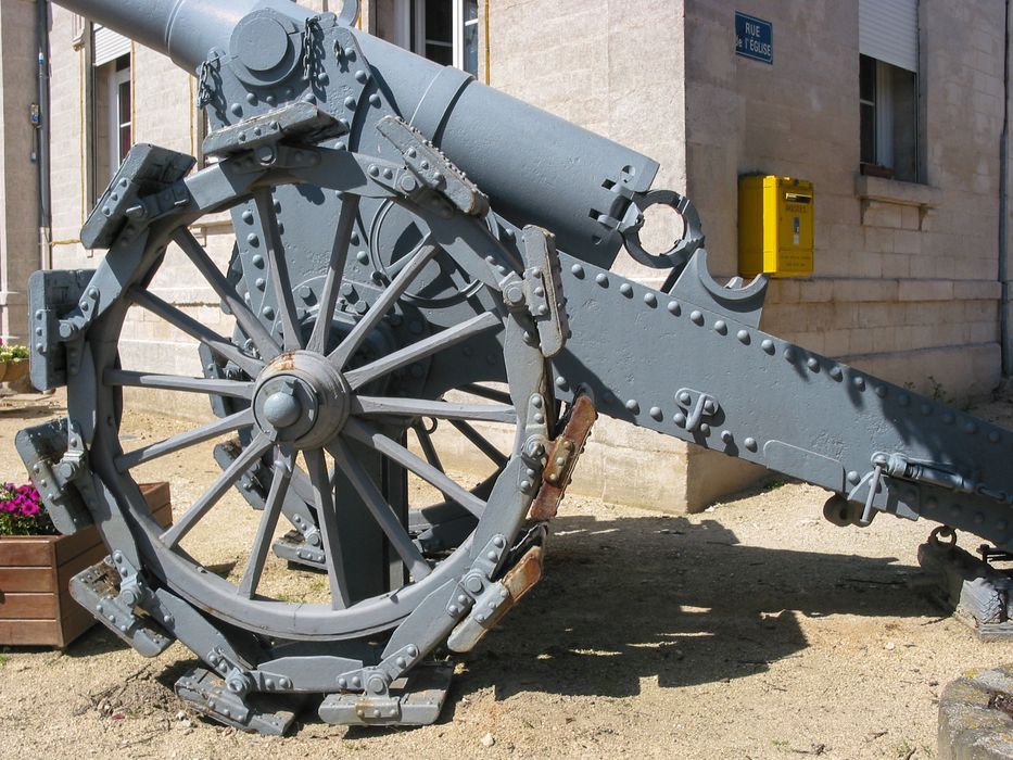 canon type de Bange, vue partielle