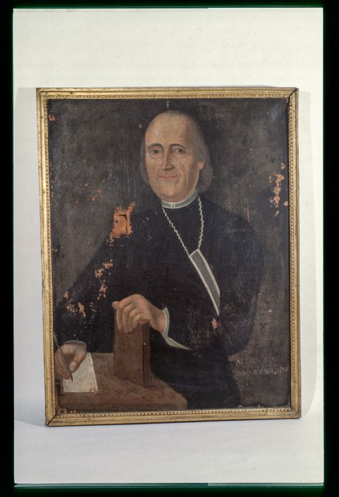 tableau, cadre : Portrait d'un ecclésiastique de la congrégation de saint Pierre Fourier - © Ministère de la Culture (France), Conservation des antiquités et des objets d’art de la Meuse – Tous droits réservés