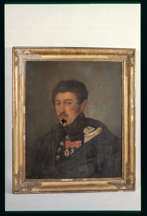 tableau, cadre : Portrait de Henri Jean-Baptiste de Bousmard - © Ministère de la Culture (France), Conservation des antiquités et des objets d’art de la Meuse - Tous droits réservés