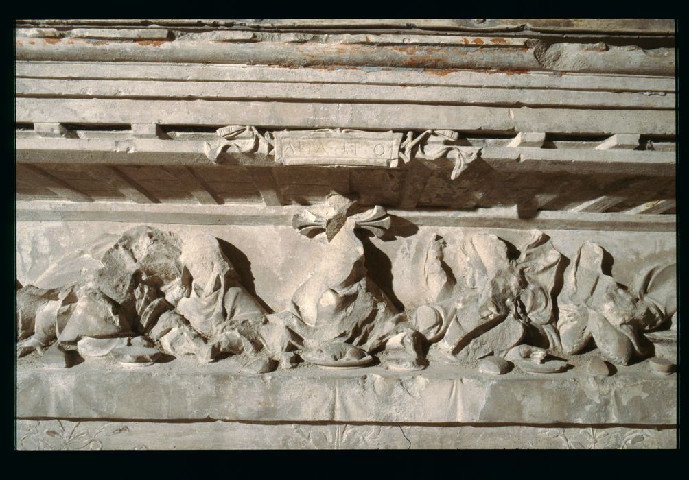 bas-relief : la Cène, détail