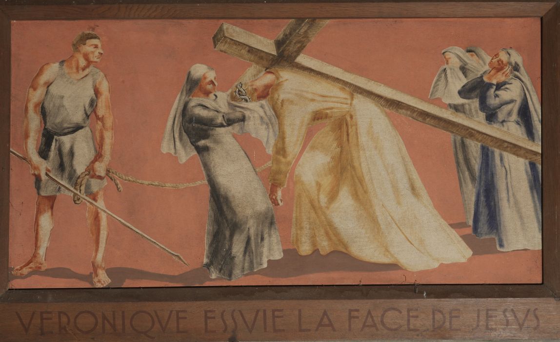 chemin de croix, étpae n°6 : Véronique essuie le visage du Christ