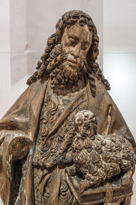 statue : Saint Jean-Baptiste, vue partielle