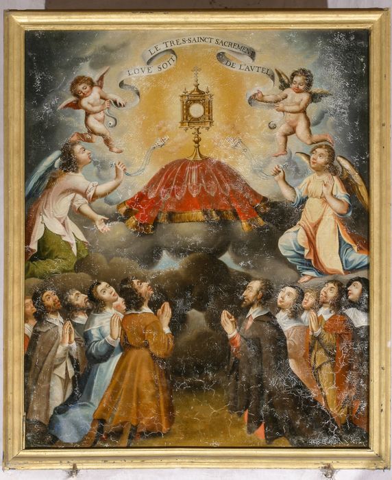 Tableau : l'Adoration du Saint-Sacrement