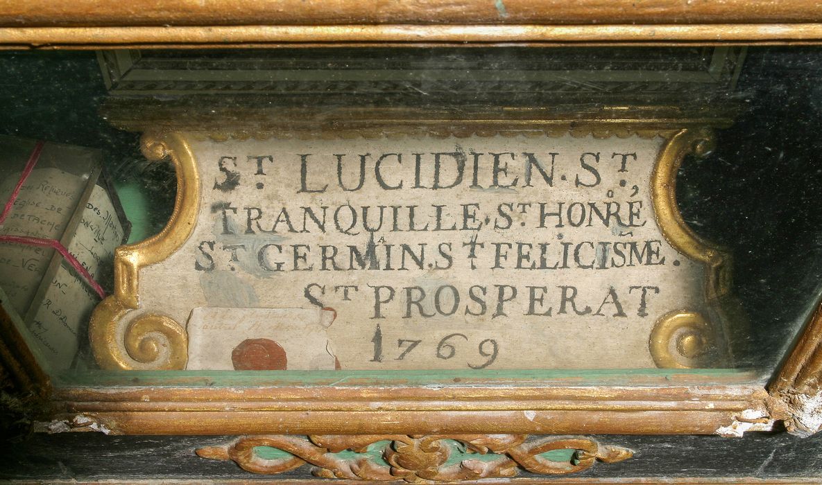 reliquaire de Saint Lucien, détail