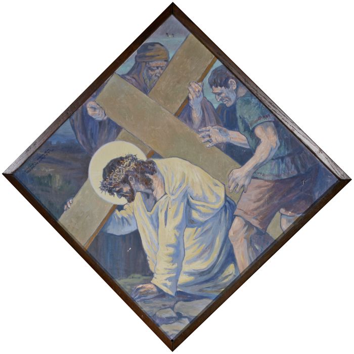 chemin de croix, étpae n°7 : Jésus tombe pour la 2e fois