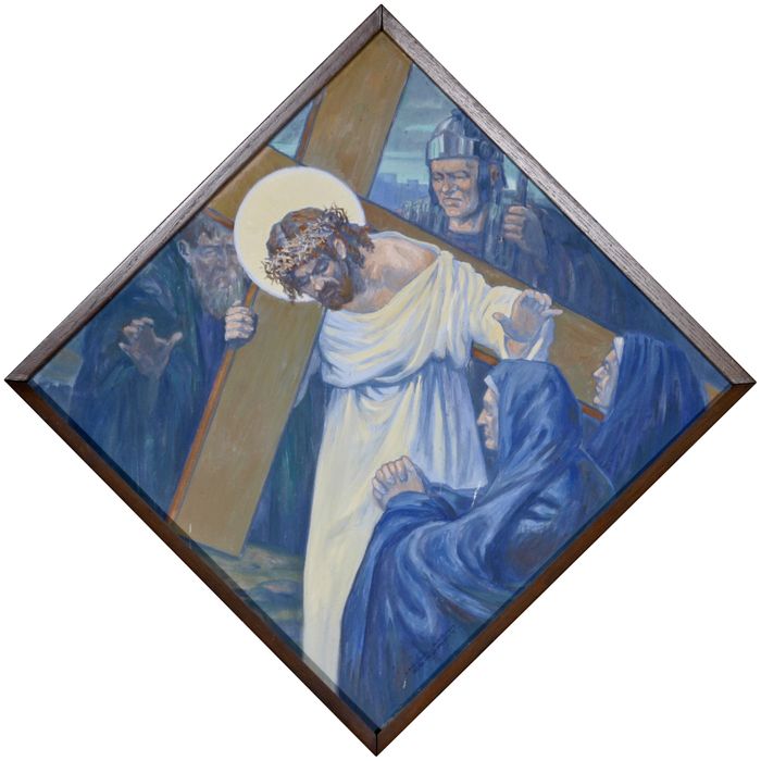 chemin de croix, étape n°8 : Jésus console les fille d'Israël