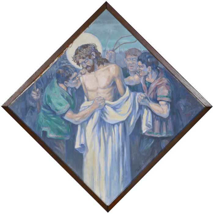 chemin de croix, étape n°10 : Jésus est dépouillé de ses vêtements
