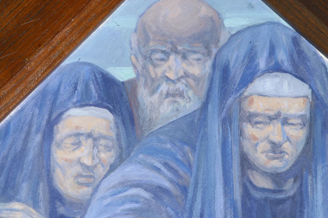 chemin de croix, étape n°14 : Jésus est mis au Sépulcre, détail
