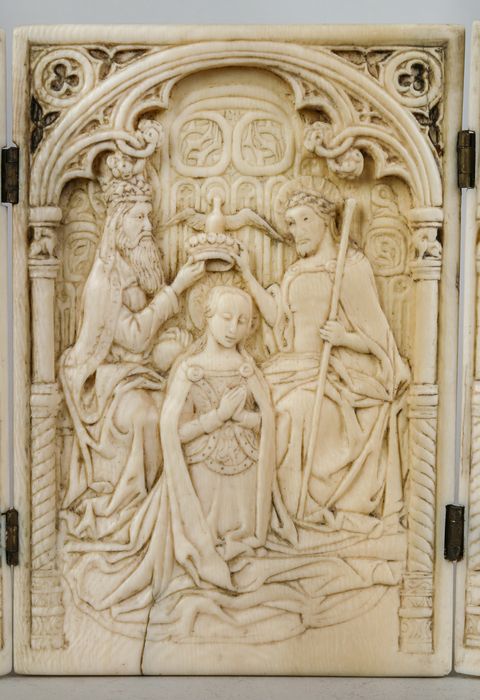 triptyque : Couronnement de la Vierge, vue partielle