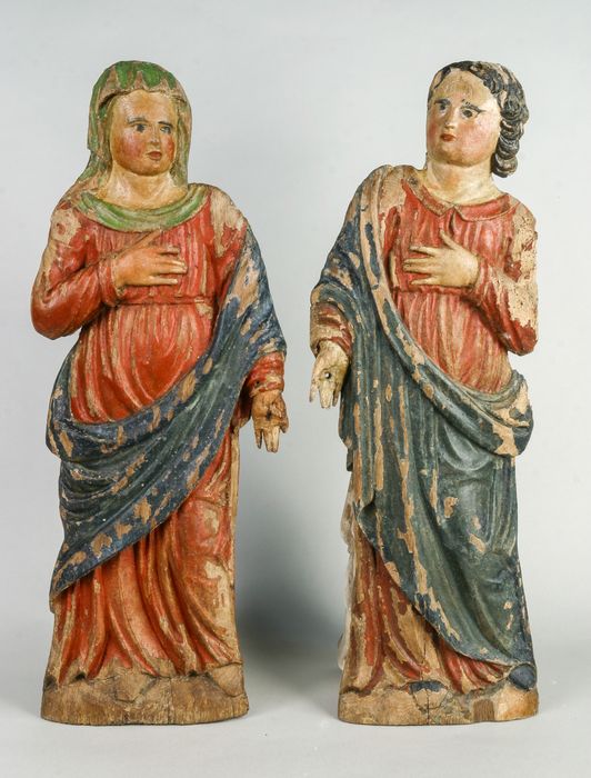 statues d'applique : Vierge et Saint Jean - © Ministère de la Culture (France), Conservation des antiquités et des objets d’art de la Meuse – Tous droits réservés