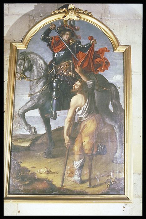 tableau, cadre : Charité de saint Martin - © Ministère de la Culture (France), Conservation des antiquités et des objets d’art de la Meuse – Tous droits réservés