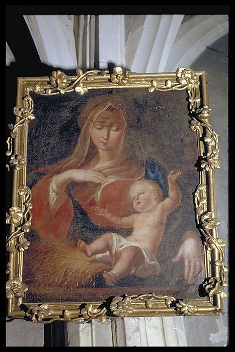 tableau, cadre : Vierge à l'Enfant - © Ministère de la Culture (France), Conservation des antiquités et des objets d’art de la Meuse – Tous droits réservés