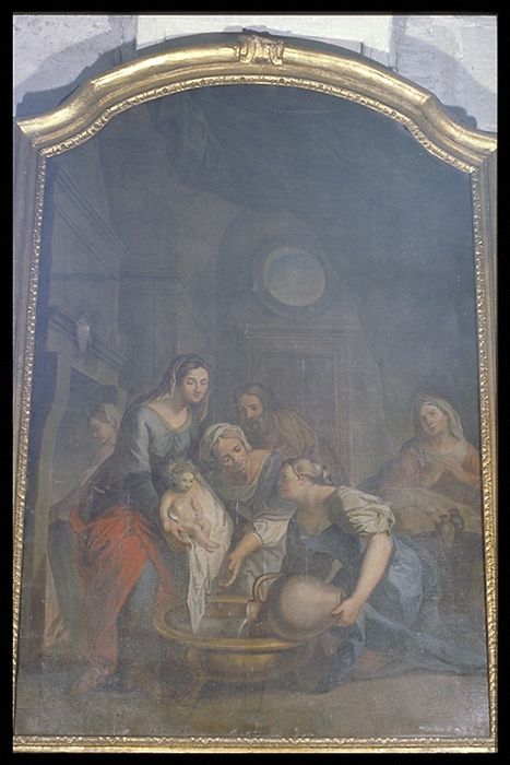 tableau : Naissance de la Vierge - © Ministère de la Culture (France), Conservation des antiquités et des objets d’art de la Meuse - Tous droits réservés