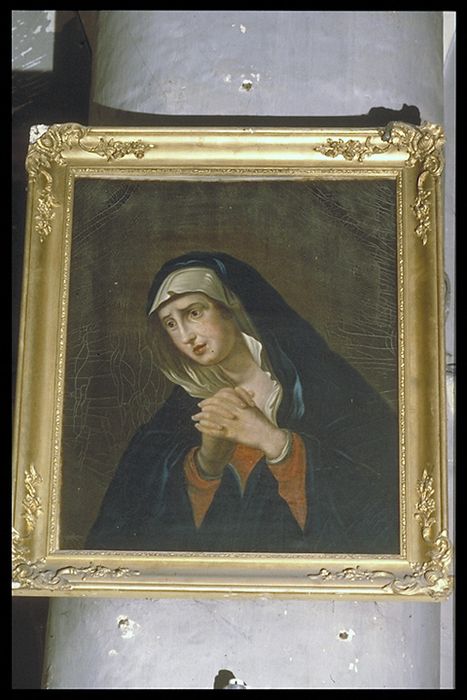 tableau, cadre : Vierge de douleur - © Ministère de la Culture (France), Conservation des antiquités et des objets d’art de la Meuse – Tous droits réservés