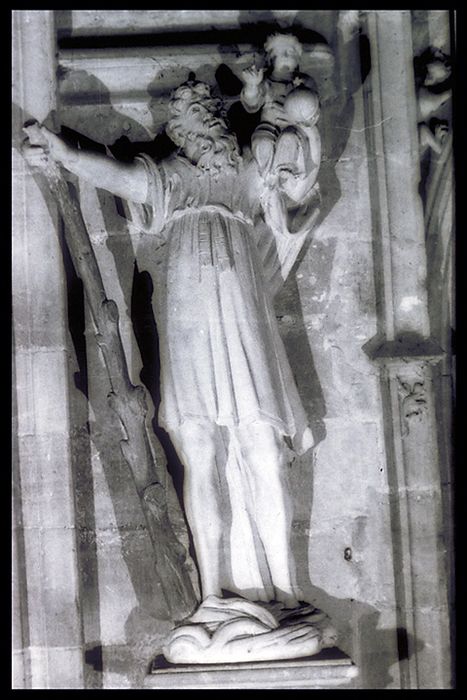 statue : Saint Christophe - © Ministère de la Culture (France), Conservation des antiquités et des objets d’art de la Meuse – Tous droits réservés