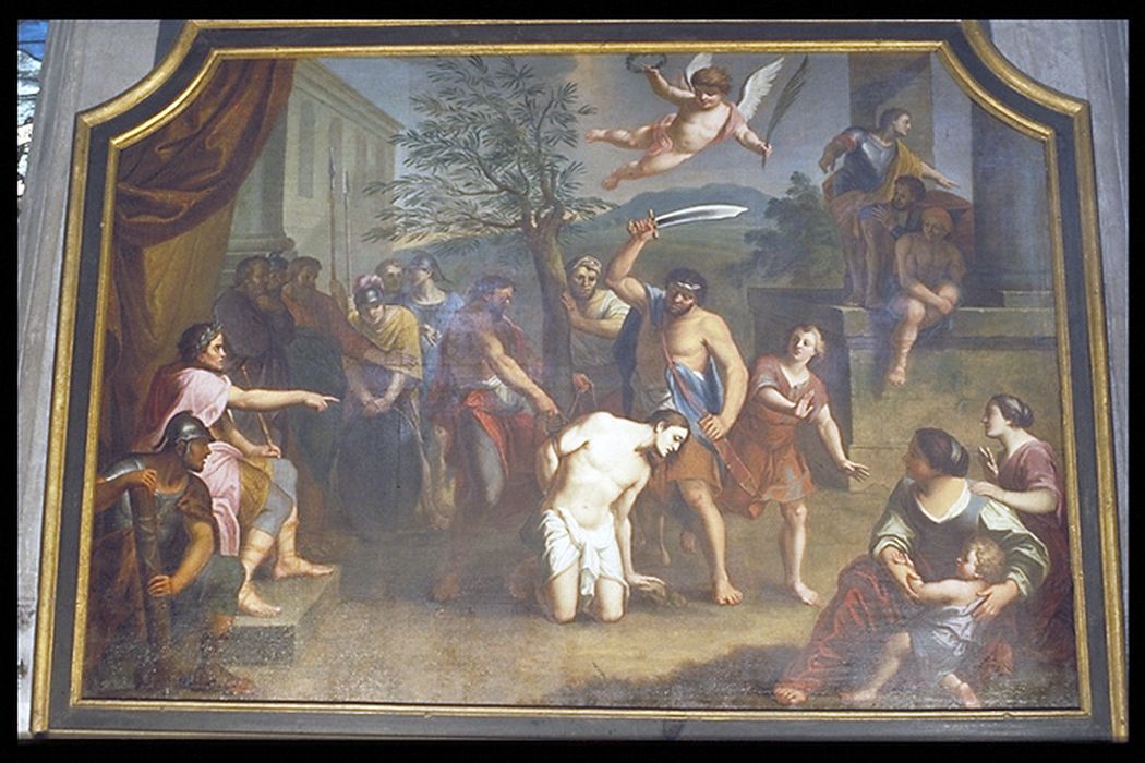 tableau, cadre : la Décollation de saint Pantaléon