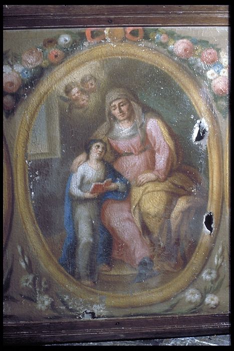 triptyque, détail : Sainte Anne et la Vierge