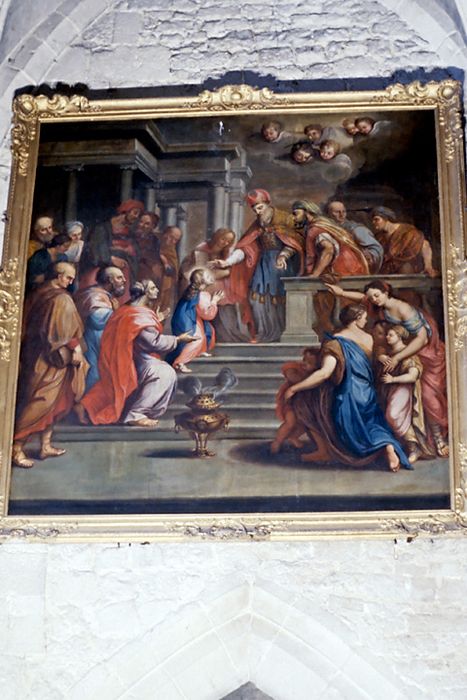 tableau, cadre : la Présentation de la Vierge au Temple