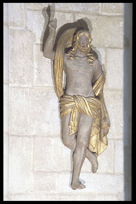 statue : Christ prédicateur - © Ministère de la Culture (France), Conservation des antiquités et des objets d’art de la Meuse – Tous droits réservés