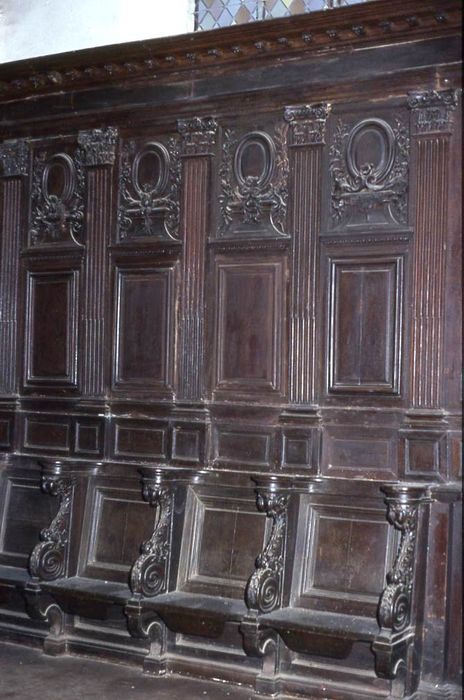 stalles, lambris de revêtement - © Ministère de la Culture (France), Conservation des antiquités et des objets d’art du Morbihan, tous droits réservés