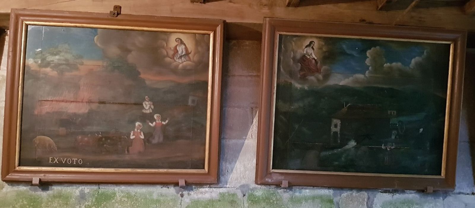 tableaux ex-voto dédiés à sainte Barbe