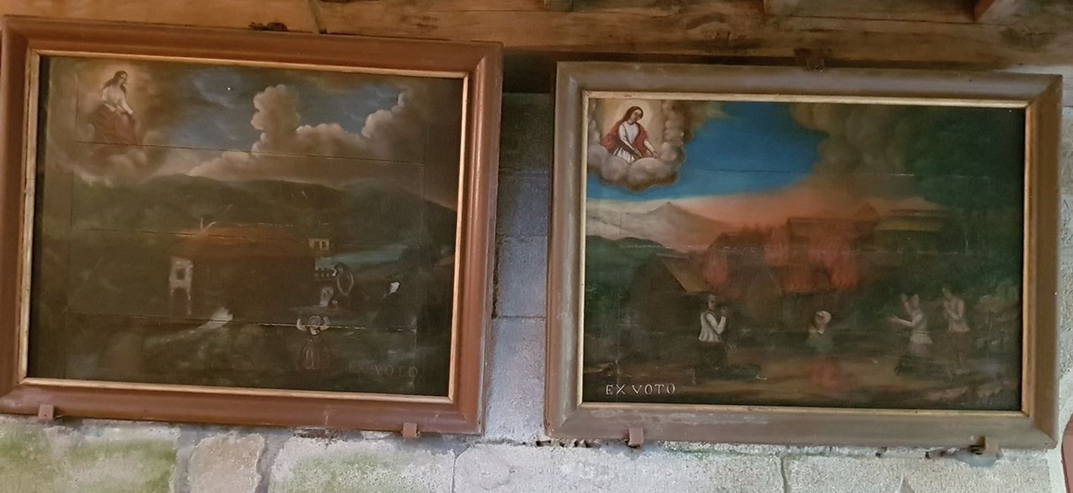 tableaux ex-voto dédiés à sainte Barbe