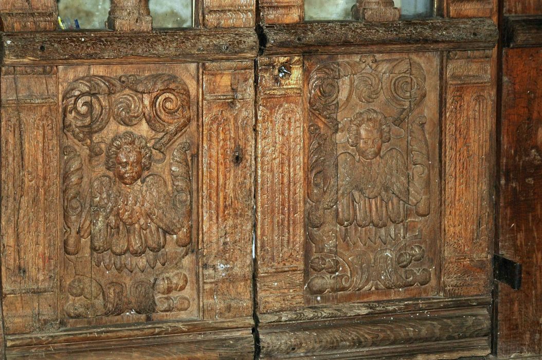 3 vantaux : anciennes portes du jubé, détail