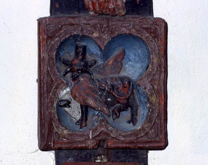 statue : Christ, détail - © Ministère de la Culture (France), Conservation des antiquités et des objets d’art du Morbihan, tous droits réservés